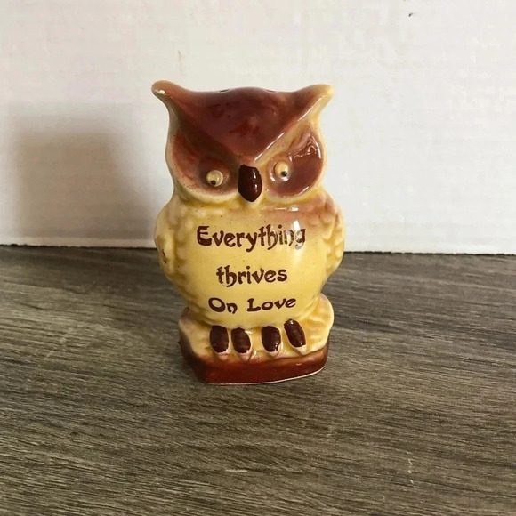 Vtg Ceramic  Owl Pepper Shaker - Picture 1 of 10